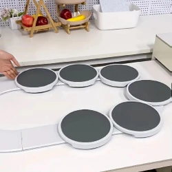 Plataforma Giratória 360 Graus com 8 Bandejas Antiderrapantes para Mesa de Jantar