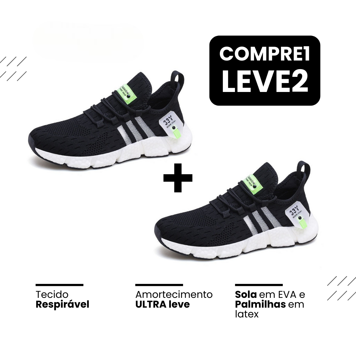New Tênis Run®️ - Respirável e Ultra Resistente (COMPRE 1 LEVE 2) — foto 8