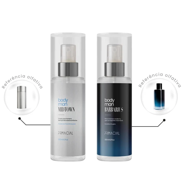 Kit Body Man MIDTOWN + BARBARIUS 200ml