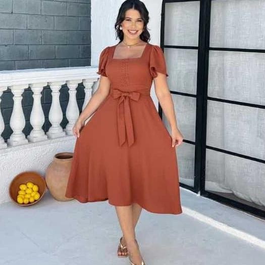 Vestido Midi Luxo 