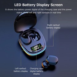 Fone de ouvido sem fio Bluetooth para jogos G9S com cancelamento de ruído, som estéreo Hi-Fi à prova d'água com microfone
