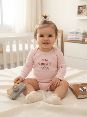 BODY EU AMO PAPAI YUKS ROSA 20678