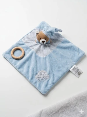 NANINHA ZIP BLANKET CETIM BABY AZUL