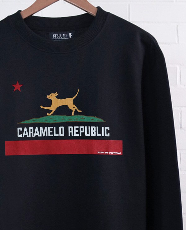 Moletom Caramelo Republic Preto