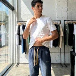 [Leve 4, Pague Só 2!] Calça Bestout Masculina em Veludo Cotelê e Algodão de Ajuste Ergonômico com Cordão de Tração Contrastante