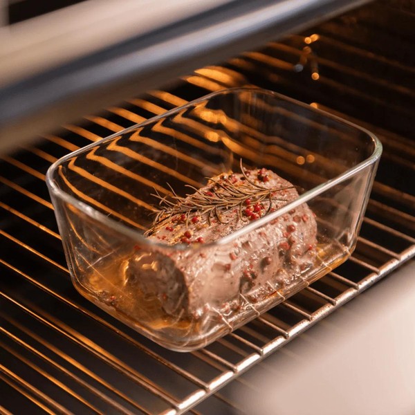 Kit de Potes de Vidro Hermético Ou 1,2 L e 370ml Linha Fresh Lock