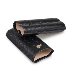 Porta 2 Charutos em Couro Cohiba Deluxe - Preto