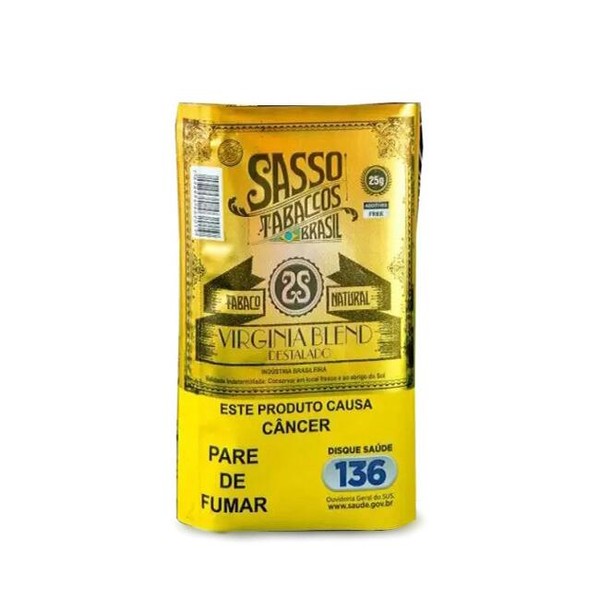 Tabaco para Enrolar Sasso Natural Virginia Blend - Pct (25g)
