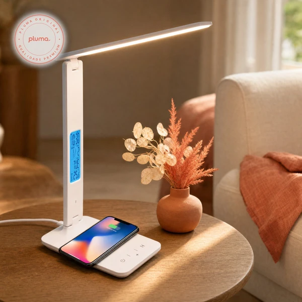 Abajur Touch Multifuncional Ajustável USB