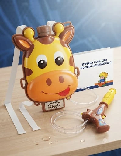 ESPIRA AGUA COM MOCHILA RESERVATORIO GIRAFA