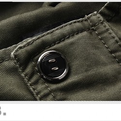 Jaqueta Militar Masculina Plus Size M-6XL - Algodão e Poliéster