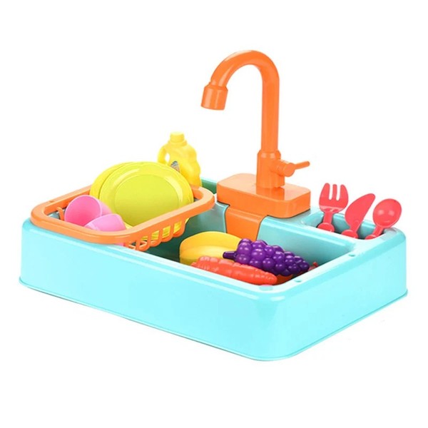 Conjunto de pia de cozinha infantil elétrica