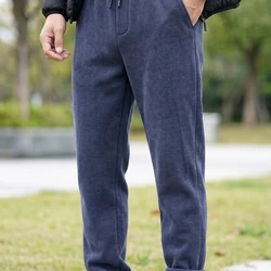 [Leve 3, Pague Só 2!] Calça Kodiak Masculina em Malha Canelada de Alta Densidade e Forro de Pelúcia Densa de Blindagem Térmica com Bolsos em Zíper
