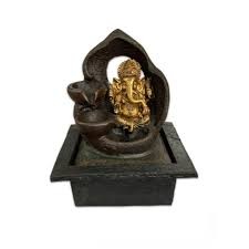 Fonte de Água em resina Ganesha 3 quedas P