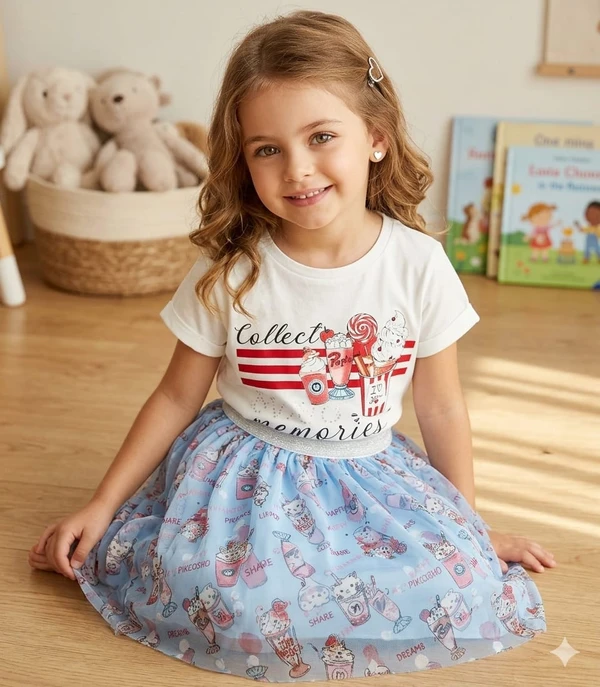 CONJUNTO INFANTIL VERAO MILK SHAKE 17024 PETIT CHERIE