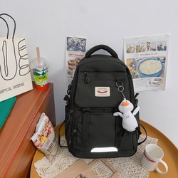 Mochila feminina multicamadas resistente de grande capacidade