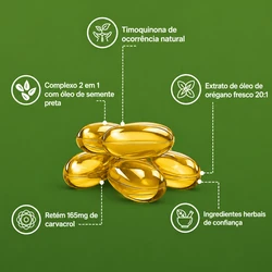 Revita Bio® – Óleo de Semente Preta Com Óleo de Oregano 6000mg – Softgel – Elimine Parasitas e Larvas em 14 Dias