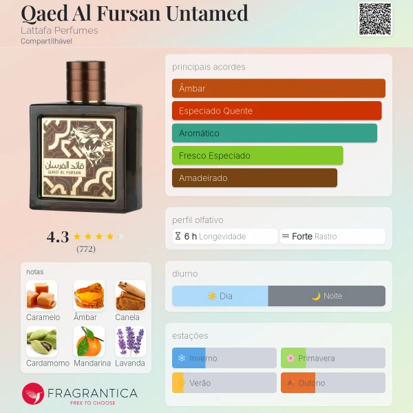 Perfume masculino Qaed Al Fursan Untamed