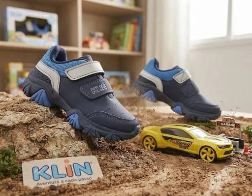 TENIS SPEED KLIN  + CARRINHO MARINHO/CINZA/AZUL 250002