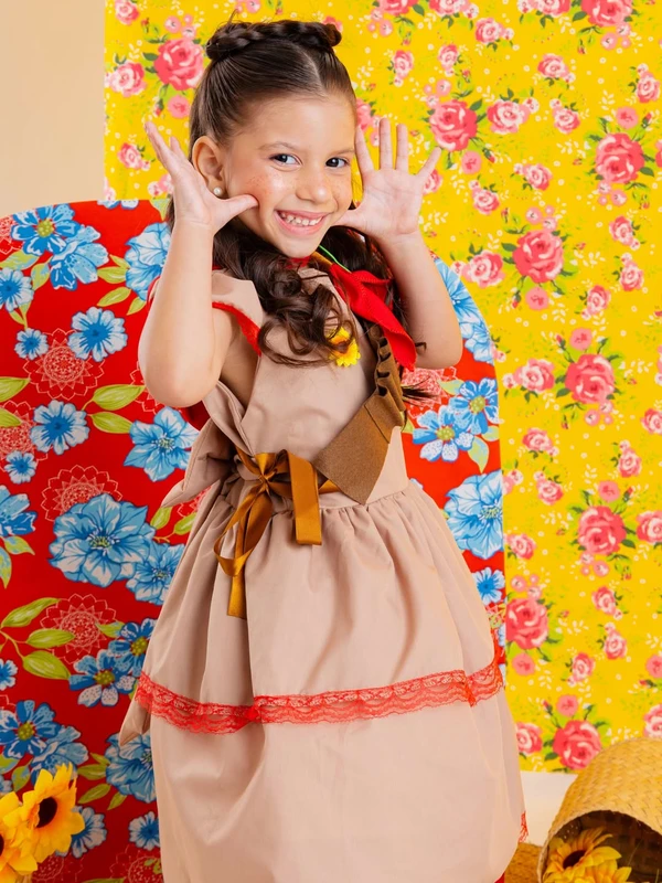 Vestido Junino - Maria Bonita Cangaceira 