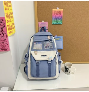 Mochila escolar para viagem mochila de estudante de grande capacidade