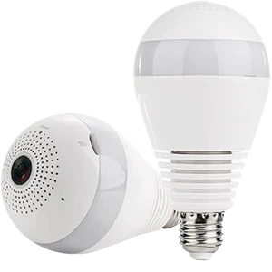 Câmera Lâmpada LED 360º WIFI Vr Cam Full View