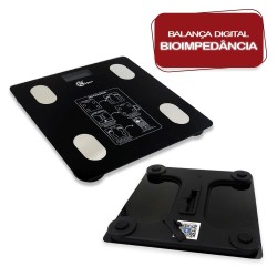Balança Bioimpedância Digital Corporal Aplicativo Bluetooth