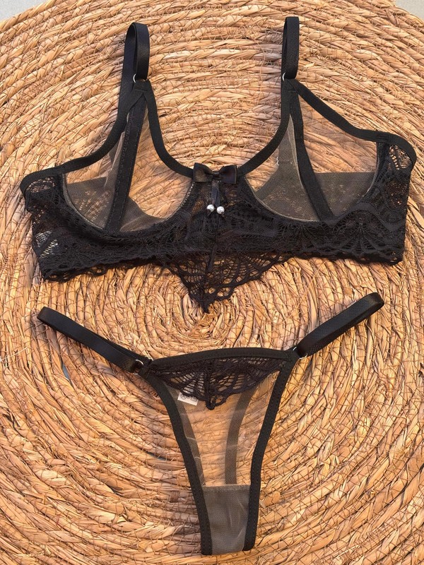 CONJUNTO MIRELLA TULE COM RENDA