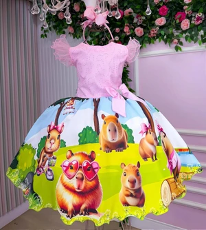 Vestido Temático  - Capivara