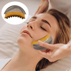 Kit com 2 Escovas Faciais para Drenagem Linfática e Skincare