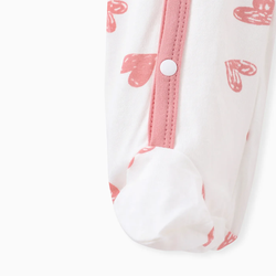 macacão bebê 2 peças coração estampado RN