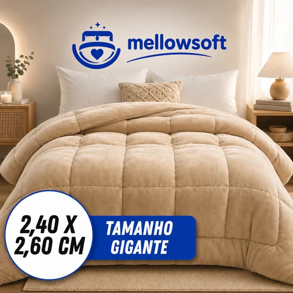  MellowSoft™ Edredom Premium Algodão Turco - Conforto de Hotel 5 Estrelas 