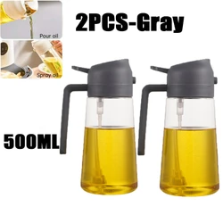 200/300/500ml garrafa de spray de óleo churrasco cozinhar pulverizador de azeite de plástico spray de óleo de cozimento garrafa vazia garrafa de vinagre ou escova de óleo