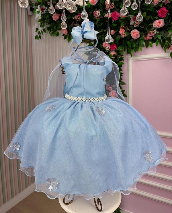 Vestido Temático Inspiração - Frozen