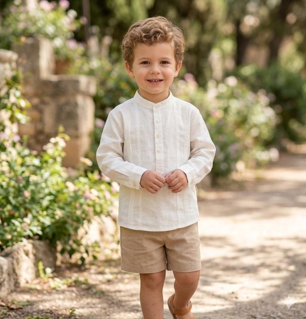 CAMISA BATA NORONHA ECO OFF WHITE DETALHATADA DAME DOS - 6483