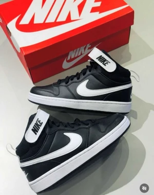 TENIS  BOROUGH MID  PRETO E  BRANCO