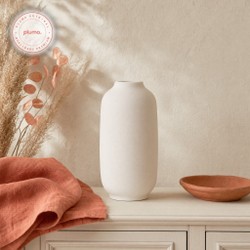 Vaso Decorativo em Cerâmica Branco 28cm