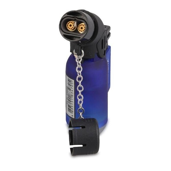 Isqueiro Maçarico Angle Double Jet Zengaz - Azul (2 Chamas)