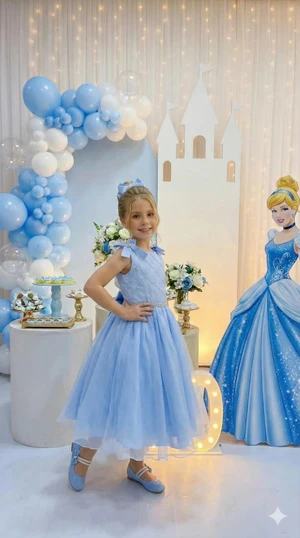 Vestido Temático Inspiração - Cinderela  