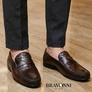 [COMPRE 1 E LEVE 2] – Mocassim Penny Masculino de Couro Macio Estilo Britânico
