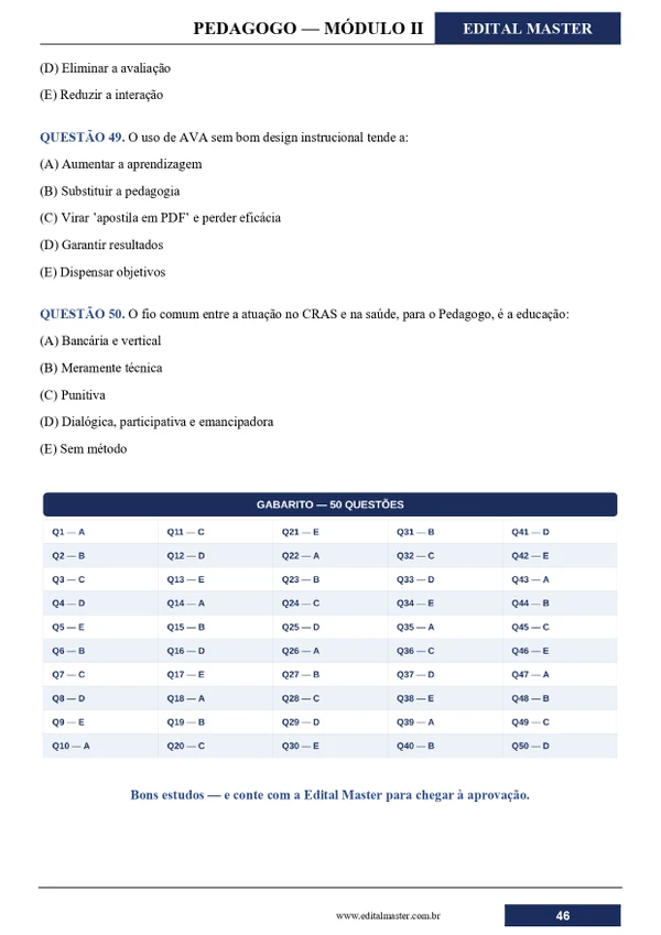 Pedagogo - Araguaína TO
