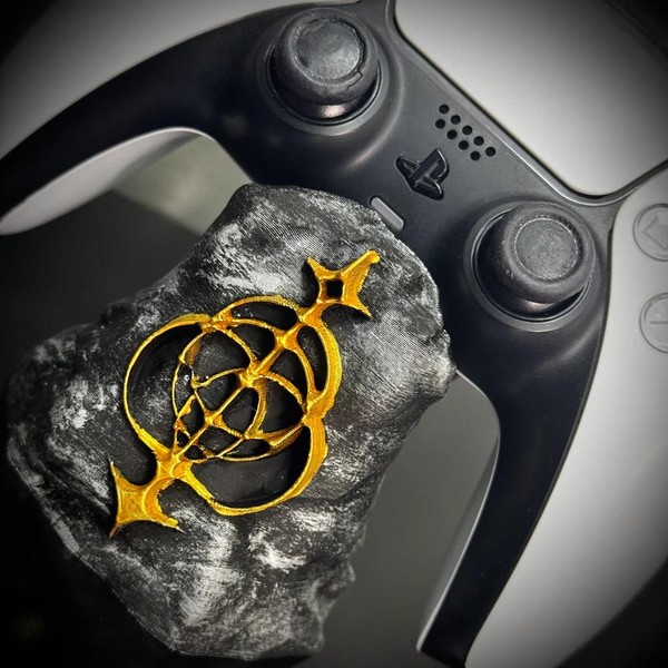 Suporte Premium Para Controle Ps5/ Ps4 e Xbox Elden Ring de luxo pintado a mão + CHAVEIRO DE BRINDE Pronta Entrega