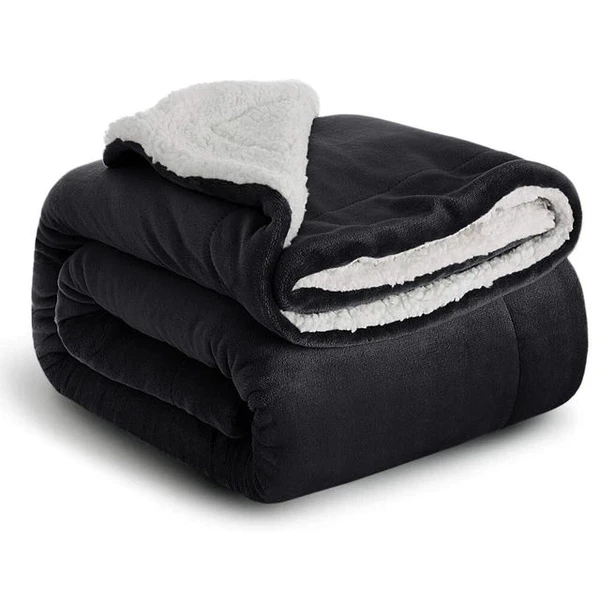Coberdrom Casal Queen Sherpa Edredrom Pele de Carneiro 2,40m x 2,20m