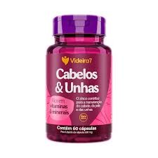 Cabelos e Unhas 60 caps - Videira7