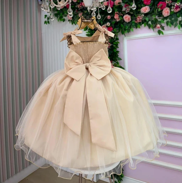 Vestido Luxo Gold - Dourado 