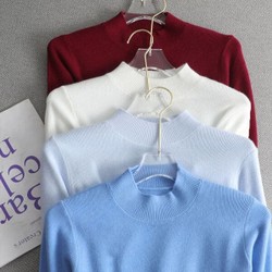 Suéter Feminino Básico Slim Casual