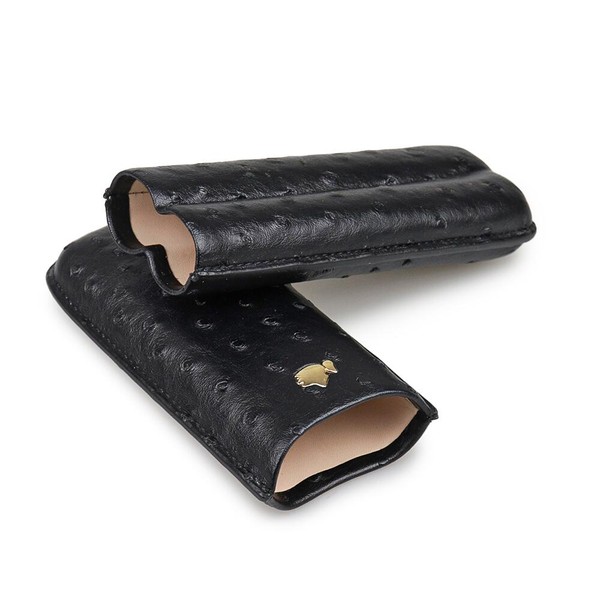Porta 2 Charutos em Couro Cohiba Deluxe - Preto