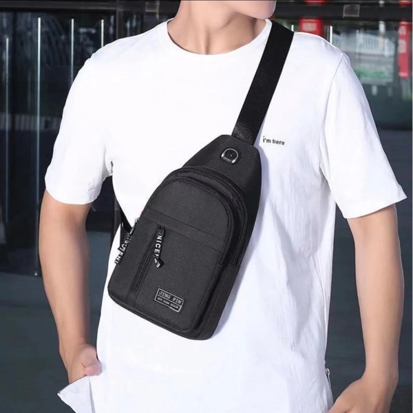 Mochila masculina bolsa impermeável de ombro pequena enviar cor aleatória