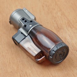 Isqueiro Maçarico Honest 725 - Marrom (3 Chamas)