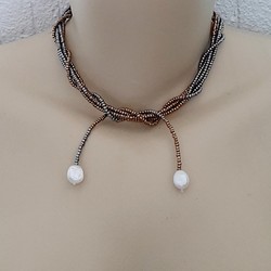 COLAR PONTAS DE PÉROLAS